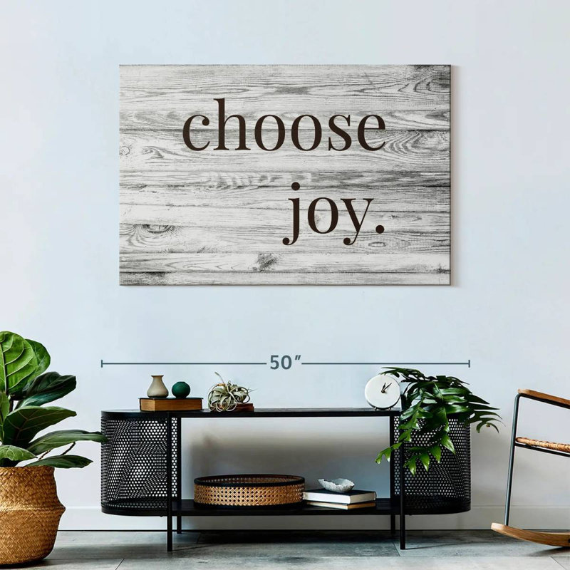 Choose Joy Typography, 30" H x 45" W