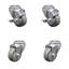Ensemble de roulettes pivotantes en acier inoxydable-92133219