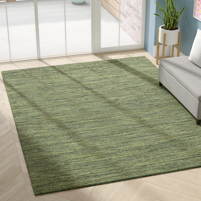 Tapis vert Temme, Tapis de couloir 2 pi 6 po x 10 pi 6 po