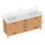 Meuble-lavabo 72 po, armoire de rangement en bois massif, comptoir de meuble-lavabo autoportant avec double cuve-126233443-126233445