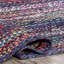 Tapis rayé bleu en coton tressé à la main Crepuscolo-567495951