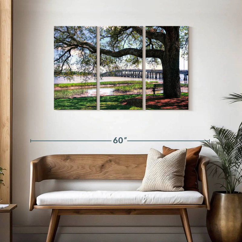 Rorry Harbor Riverside, 28" H x 45" W