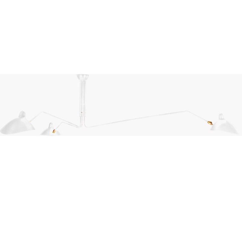 Luminaire suspendu réglable 3 lumières Arlo, Blanc