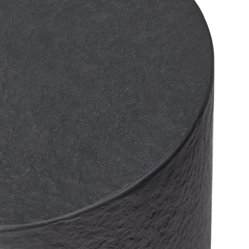 Samson End Table, Distressed Graphite Concrete