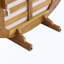 Chaise longue d'extérieur ronde en bois avec coussin et 4 coussins