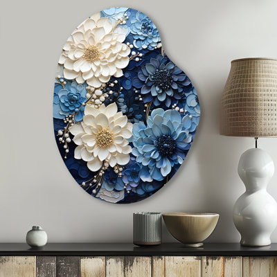 Brackley - Unique Shape Abstract Spirals Metal Wall Art, Asymmetrical Metal Wall Sculpture Print