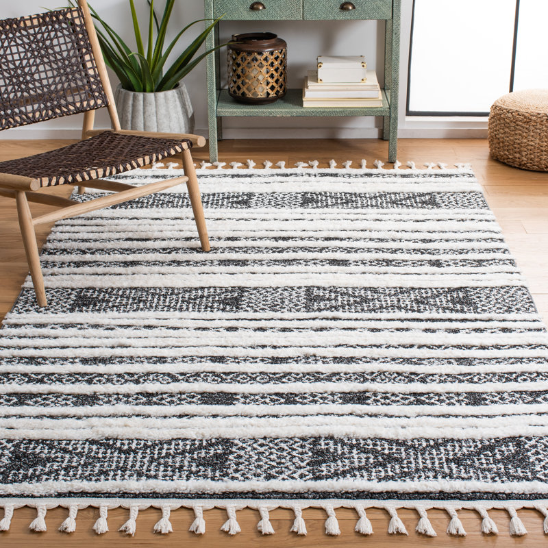 Tynes Tassel Shag Performance Southwestern Rug, Rectangle 8' x 10'