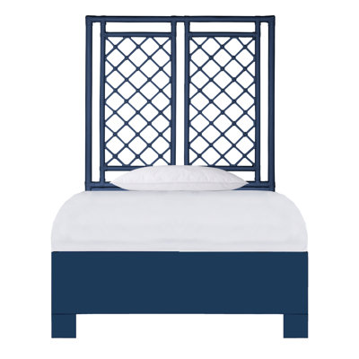 X & Diamond Low Profile Platform Bed