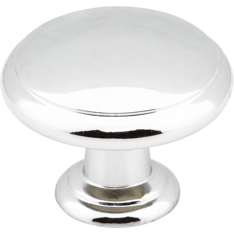 Gatsby 1 3/16" Diameter Mushroom Knob, Polished Chrome