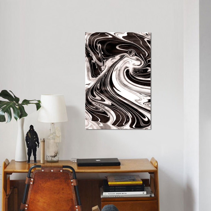 «Yin-yang III», reproduction d'art sur toile, H 18 po x l 12 po x P 1,5 po, Pas de tapis, Toile tendue