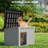 Large Weatherproof Dog House with Removable Roof for Indoor & Outdoor Use-1211188350