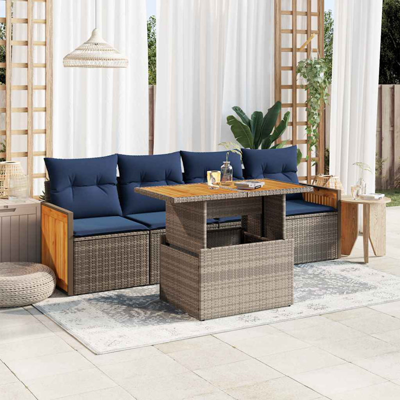 55cm Wide Patio Sofa with Cushions