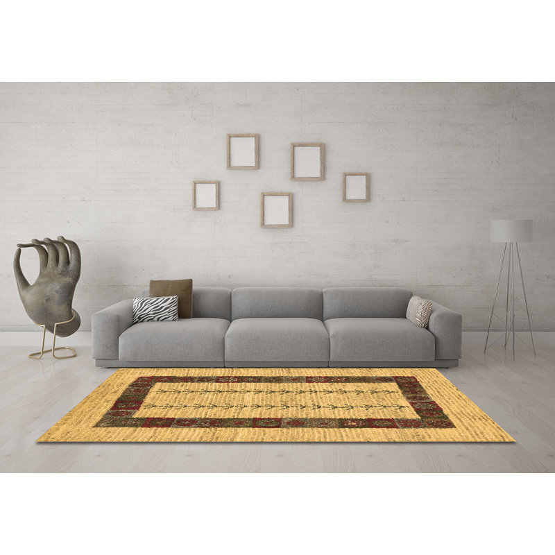 Performance Striped Indoor Rug, Round 5'