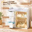 Commode à langer en bois blanc avec 3 tiroirs, table à langer pour chambre de bébé