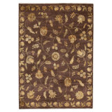 Hand Knotted Wool Floral Area Rug