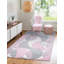 Kenzo Pink Abstract Geometric Modern Rug – Large Living Room Carpet | Bedroom & Hallway Runner | Soft, Stain Resistant, Non-Shedding Floor Mat-886381001