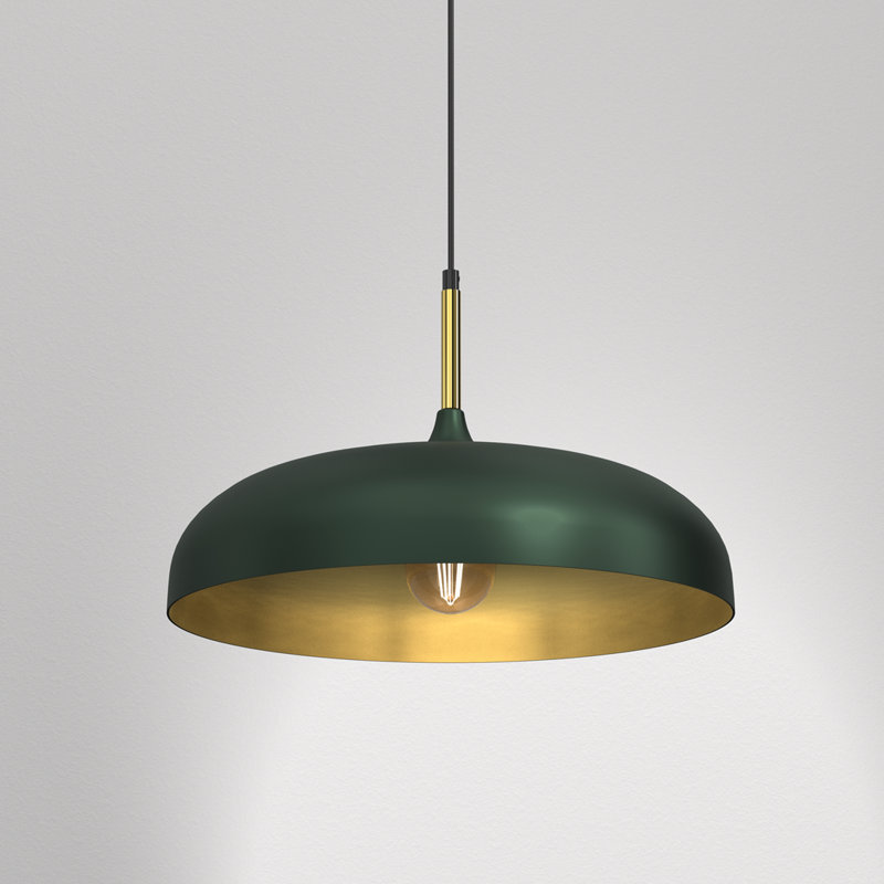 Verna 1 - Light Dome Pendant, Green