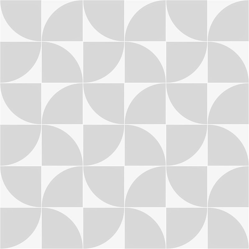 Stacy Garcia Victoria 8" x 8" Porcelain Encaustic Patterned Look Wall & Floor Tile, Cool Gray