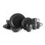 Swirl Graphite 16-Piece  Dinnerware Set, Service for 4