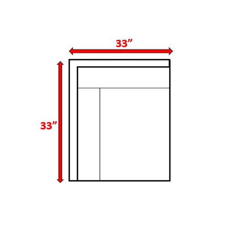 Chaise de coin modulaire entièrement assemblée