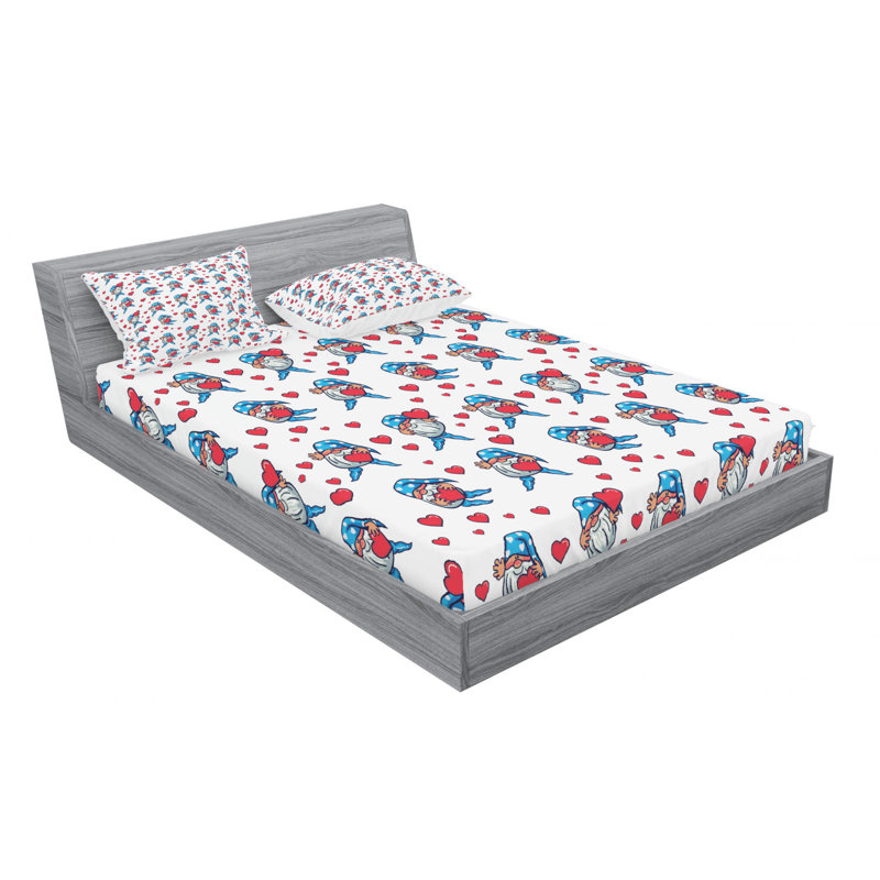 Microfiber Sheet Set, Queen Sheet Set with Fitted Sheet
