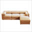 Élégant canapé 2 places en chenille avec rangement pour repose-pieds, dossier cylindrique et accoudoirs, causeuse moderne en tissu avec espace de rangement caché