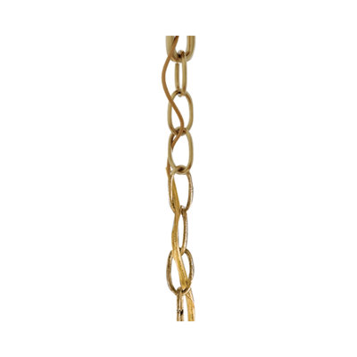 3' Contemporary Gold Leaf Chain