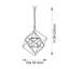 Curran 1 - Light Antique Gold Square/Rectangle Pendant-156416481