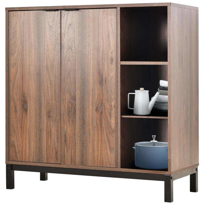 Table buffet large 33,86 po Fernande, Brun