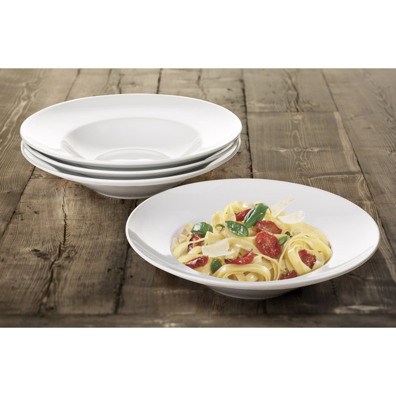 Waterside White Porcelain Pasta Bowls 27.3x5.8cm