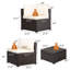 Ensemble de meubles de patio en rotin 6 pièces Patiojoy-1661839058