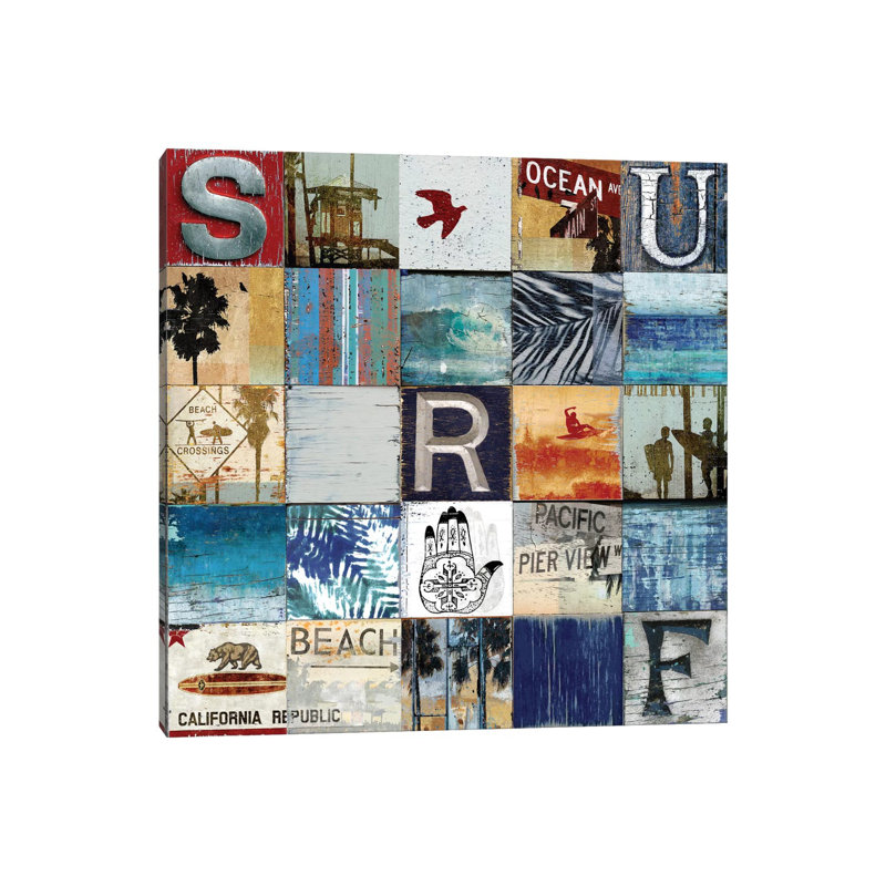 Surf City, 31 cm H x 31 cm W x 1.91 cm D