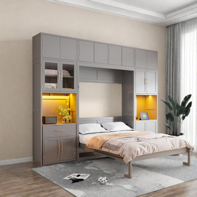Lit escamotable en MDF pour maison moderne