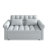 Loveseats Sofa Bed With Pull-Out Bed,Adjsutable Back-Light Grey-1141845651