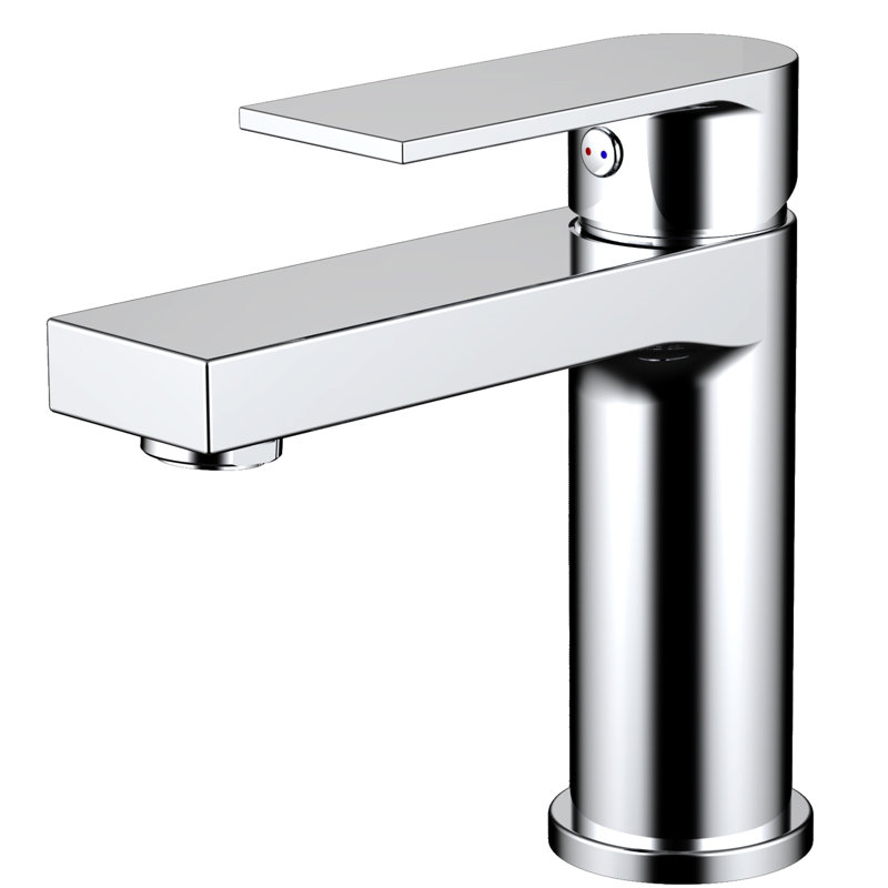 Robinet de salle de bain à un trou pur, Chrome