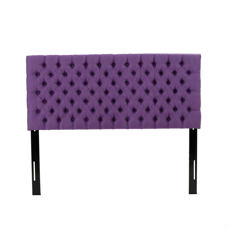 Tufted Upholstered Queen Size Bed Headboard