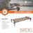 Disc-O-Bed Single Cot, Portable Sleep Solution for Tents and Cabins, Tan, XL-128837425