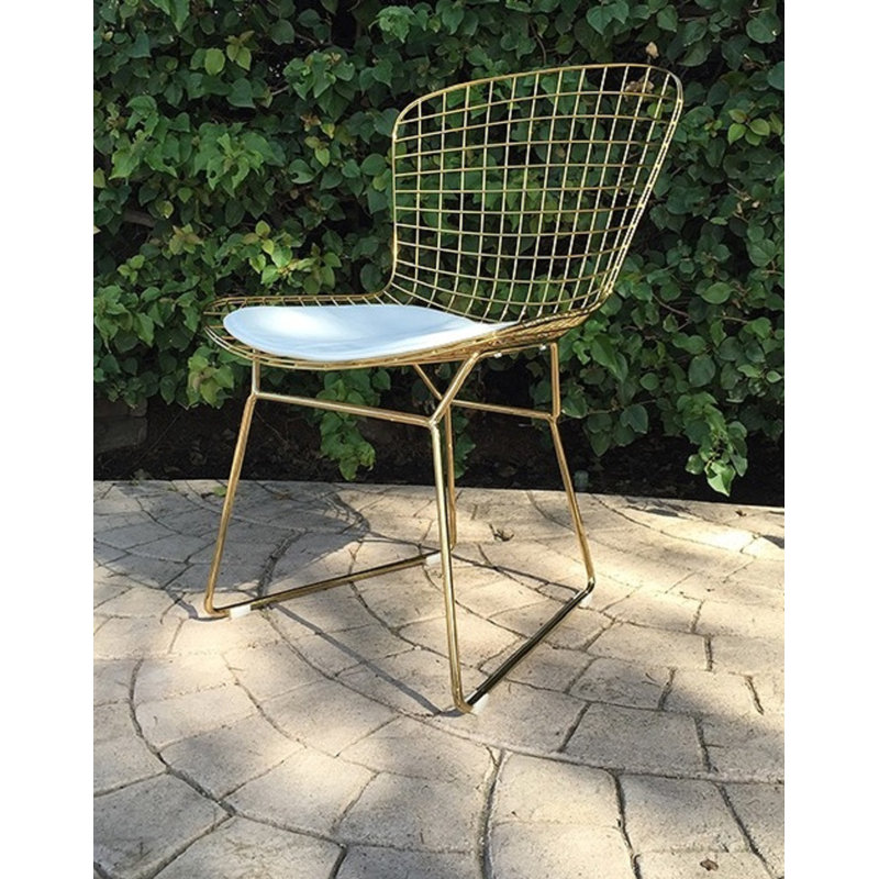 Fauteuil Aiotreb, Blanc, Or