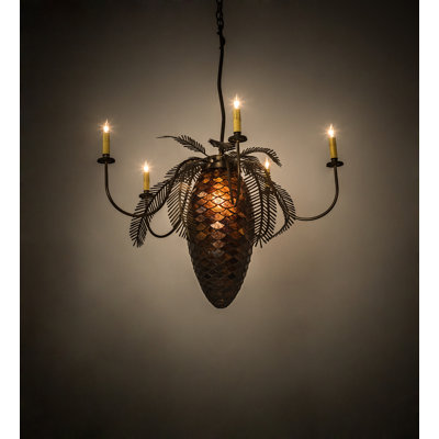 Lustre géométrique unique à 6 lumières Campbell