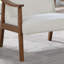Élégante chaise d'appoint rembourrée en tissu de laine avec structure en bois, parfaite pour les salons modernes et les sièges confortables-1522029135