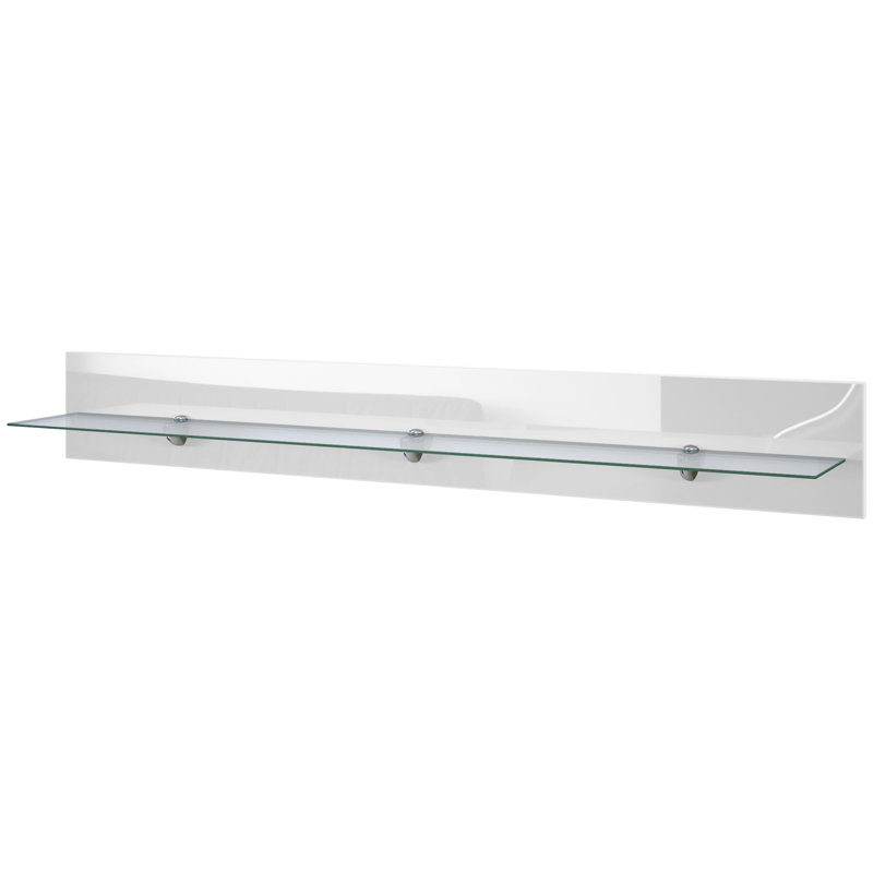 Mccloskey Floating Shelf, White, 20cm H x 146cm W x 19cm D
