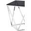 Gabriela Glass Top Pedestal End Table