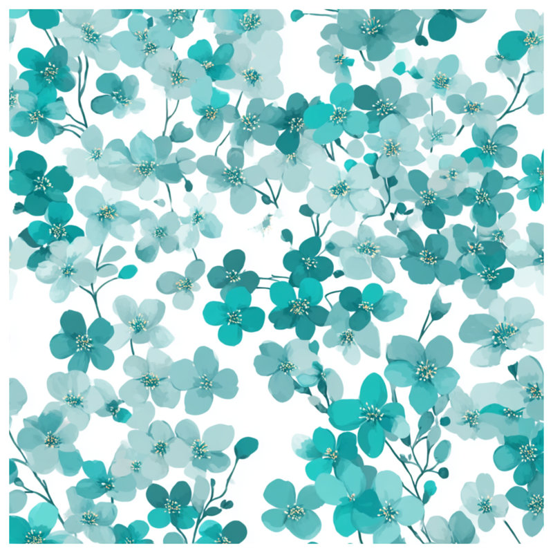 Tapisserie murale florale - Décoration murale nature, H 50 po x l 60 po avec 4 œillets