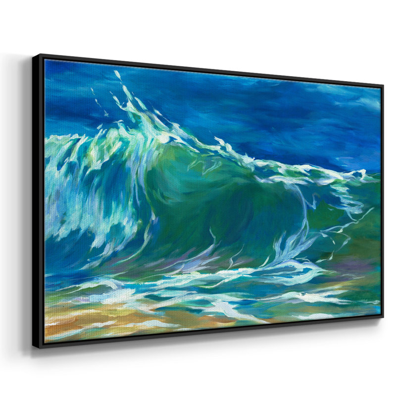 Green Flash encadré sur toile, H 17 po x l 25 po x P 2 po, Noir