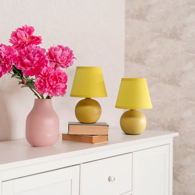 Ceramic Table Lamp, Yellow