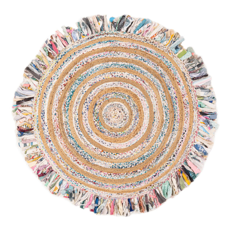 Tapis à volants, Rond 6 pi 1 po