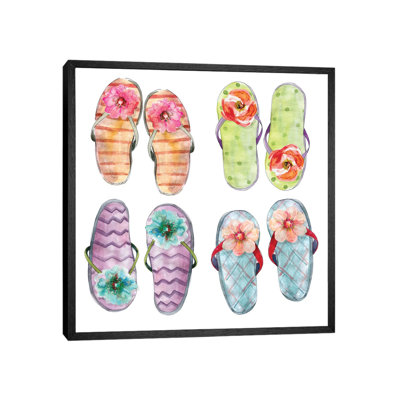 Flip Flop Fancy by Carol Robinson - Painting on Canvas