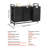 3 Section Laundry Sorter with Pull-Out Bags Metal Frame & Wooden Tabletop