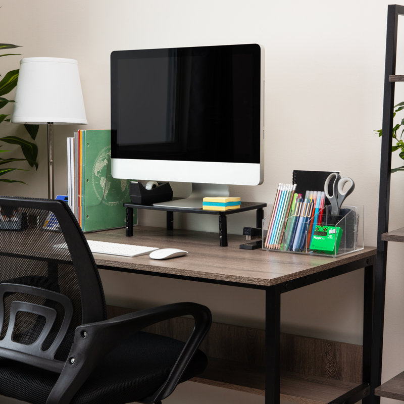 Organisateur de bureau Mind Reader, 7 compartiments, Office Essentials, moderne, bureau, acrylique, L 8,5 po x l 6,5 po x H 4,75 po