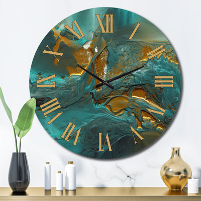 Horloge murale Golden Sunshine